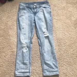 Maurices boyfriend ripped jeans